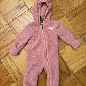 The North Face Cozy Pink Fleece Footie